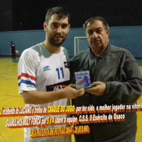 LIGA PAULISTA DE FUTSAL 2014 - GUARULHOS/MULT FORÇA  -