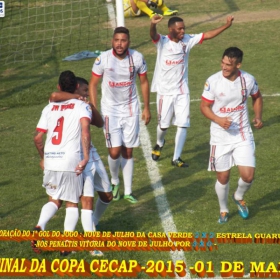 15ª COPA CECAP 2015 - NOVE DE JULHO É O CAMPEÃO DA COPA CECAP 2015 - 