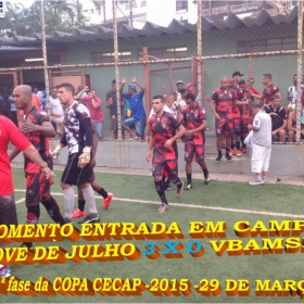 15ª COPA CECAP 2015 - NOVE DE JULHO É O CAMPEÃO DA COPA CECAP 2015 - 