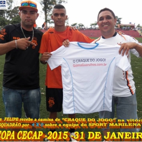 15ª COPA CECAP 2015 - NOVE DE JULHO É O CAMPEÃO DA COPA CECAP 2015 - 