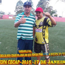 15ª COPA CECAP 2015 - NOVE DE JULHO É O CAMPEÃO DA COPA CECAP 2015 - 