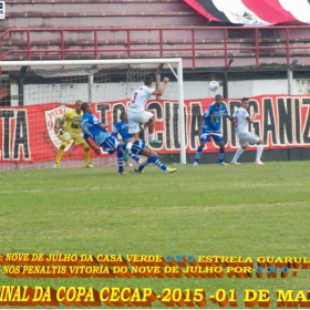 15ª COPA CECAP 2015 - NOVE DE JULHO É O CAMPEÃO DA COPA CECAP 2015 - 