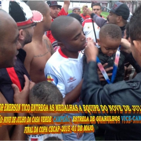 15ª COPA CECAP 2015 - NOVE DE JULHO É O CAMPEÃO DA COPA CECAP 2015 - 