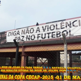 15ª COPA CECAP 2015 - NOVE DE JULHO É O CAMPEÃO DA COPA CECAP 2015 - 