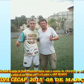 15ª COPA CECAP 2015 - NOVE DE JULHO É O CAMPEÃO DA COPA CECAP 2015 - 