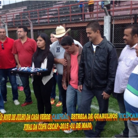 15ª COPA CECAP 2015 - NOVE DE JULHO É O CAMPEÃO DA COPA CECAP 2015 - 