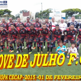 15ª COPA CECAP 2015 - NOVE DE JULHO É O CAMPEÃO DA COPA CECAP 2015 - 