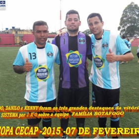 15ª COPA CECAP 2015 - NOVE DE JULHO É O CAMPEÃO DA COPA CECAP 2015 - 