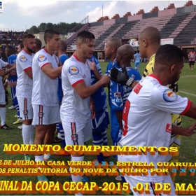 15ª COPA CECAP 2015 - NOVE DE JULHO É O CAMPEÃO DA COPA CECAP 2015 - 