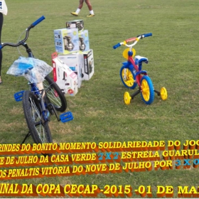 15ª COPA CECAP 2015 - NOVE DE JULHO É O CAMPEÃO DA COPA CECAP 2015 - 