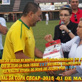 15ª COPA CECAP 2015 - NOVE DE JULHO É O CAMPEÃO DA COPA CECAP 2015 - 
