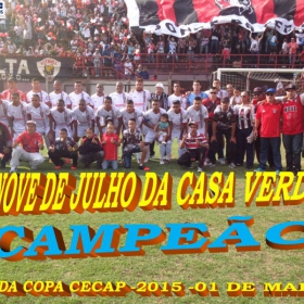 15ª COPA CECAP 2015 - NOVE DE JULHO É O CAMPEÃO DA COPA CECAP 2015 - 