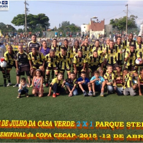 15ª COPA CECAP 2015 - NOVE DE JULHO É O CAMPEÃO DA COPA CECAP 2015 - 