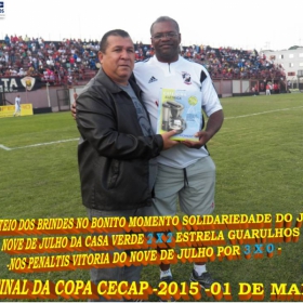 15ª COPA CECAP 2015 - NOVE DE JULHO É O CAMPEÃO DA COPA CECAP 2015 - 