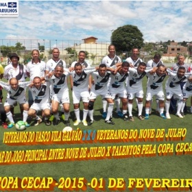 15ª COPA CECAP 2015 - NOVE DE JULHO É O CAMPEÃO DA COPA CECAP 2015 - 