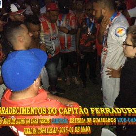 15ª COPA CECAP 2015 - NOVE DE JULHO É O CAMPEÃO DA COPA CECAP 2015 - 