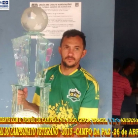 CAMPEONATO DE VETERANOS 2015 - GINGA BRASIL É O GRANDE CAMPEÃO