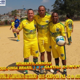 CAMPEONATO DE VETERANOS 2015 - GINGA BRASIL É O GRANDE CAMPEÃO