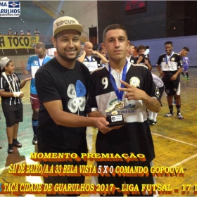 TAÇA CIDADE DE GUARULHOS 2017 - LIGA DE FUTSAL 