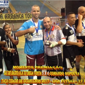TAÇA CIDADE DE GUARULHOS 2017 - LIGA DE FUTSAL 