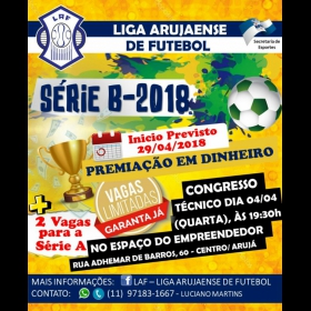 LIGA ARUJAENSE DE FUTEBOL - SERIE B 2018