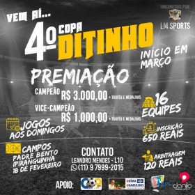 4ª COPA DITINHO 2019