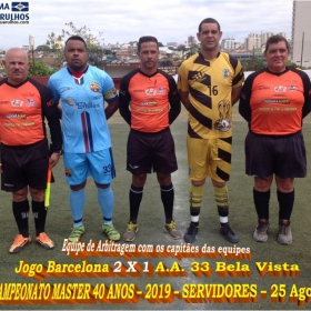 15º CAMPEONATO SUB-40 - SERVIDORES -2019