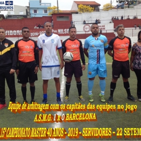 15º CAMPEONATO SUB-40 - SERVIDORES -2019