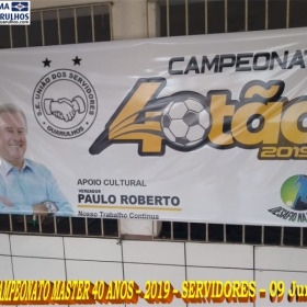 15º CAMPEONATO SUB-40 - SERVIDORES -2019