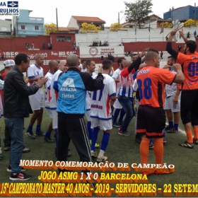 15º CAMPEONATO SUB-40 - SERVIDORES -2019