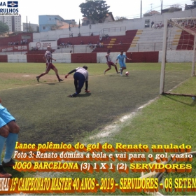 15º CAMPEONATO SUB-40 - SERVIDORES -2019