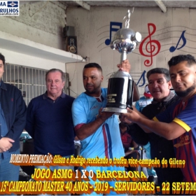 15º CAMPEONATO SUB-40 - SERVIDORES -2019