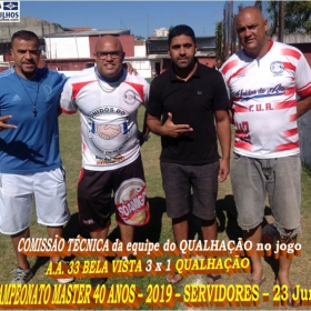 15º CAMPEONATO SUB-40 - SERVIDORES -2019