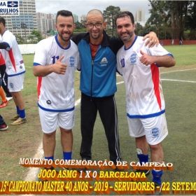 15º CAMPEONATO SUB-40 - SERVIDORES -2019