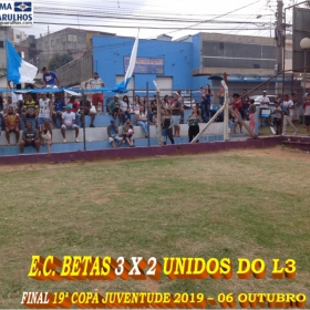 19ª COPA JUVENTUDE 2019 - E.C. BETAS - CAMPEÃO
