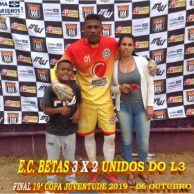 19ª COPA JUVENTUDE 2019 - E.C. BETAS - CAMPEÃO