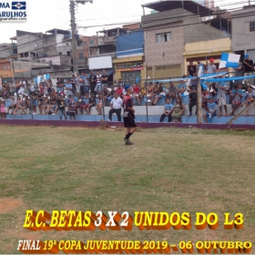 19ª COPA JUVENTUDE 2019 - E.C. BETAS - CAMPEÃO