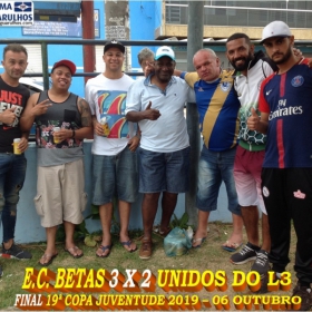 19ª COPA JUVENTUDE 2019 - E.C. BETAS - CAMPEÃO