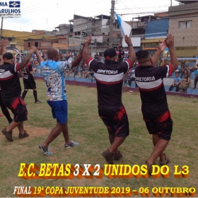 19ª COPA JUVENTUDE 2019 - E.C. BETAS - CAMPEÃO