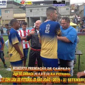 5ª COPA LIGA SÃO JOÃO DE SÁBADO - 2019