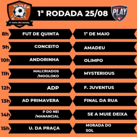 6ª COPA SÃO RAFAEL DE FUTSAL 2019