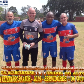 SERVIDORES COPA VETERANOS SUB-50 ANOS - 2019