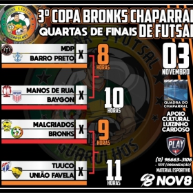 3ª COPA BRONKS CHAPARRAL DE FUTSAL