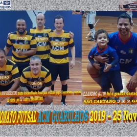 6º CAMPEONATO FUTSAL 2019 - ACM GUARULHOS