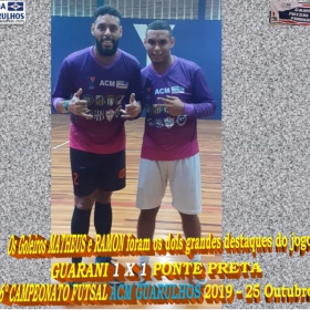 6º CAMPEONATO FUTSAL 2019 - ACM GUARULHOS