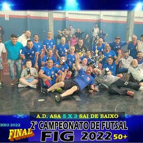 2º CAMPEONATO DE FUTSAL FIG 2022  50+