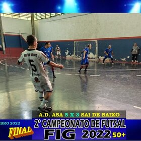 2º CAMPEONATO DE FUTSAL FIG 2022  50+