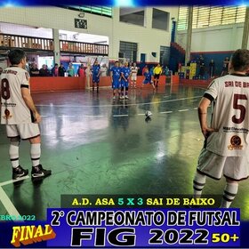 2º CAMPEONATO DE FUTSAL FIG 2022  50+