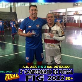 2º CAMPEONATO DE FUTSAL FIG 2022  50+