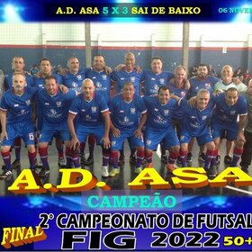 2º CAMPEONATO DE FUTSAL FIG 2022  50+